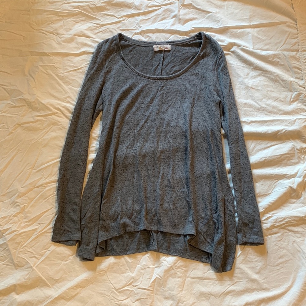 Grey heather tee